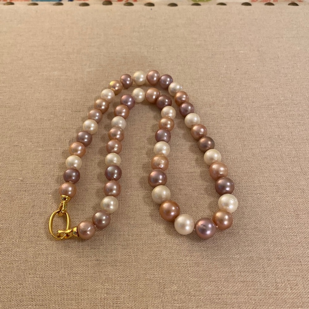 Multi color Edison Pearls w/ Micron Plated set